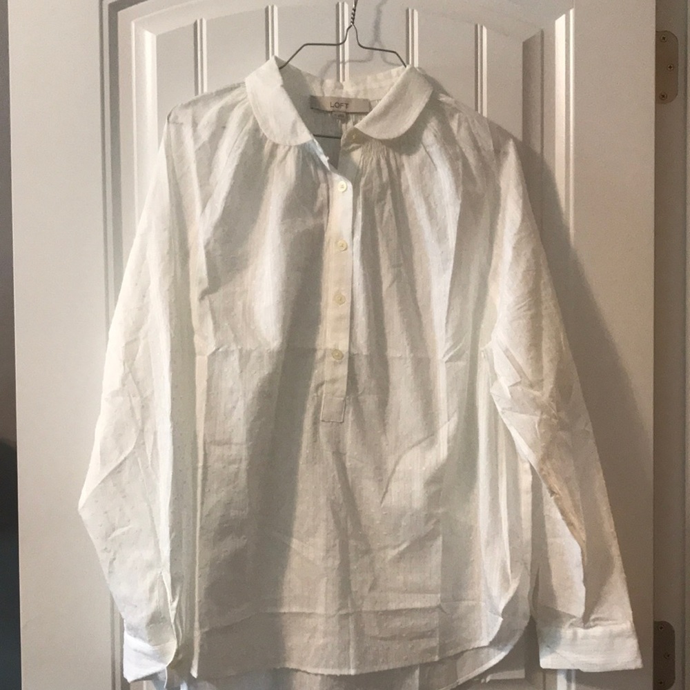Loft white top